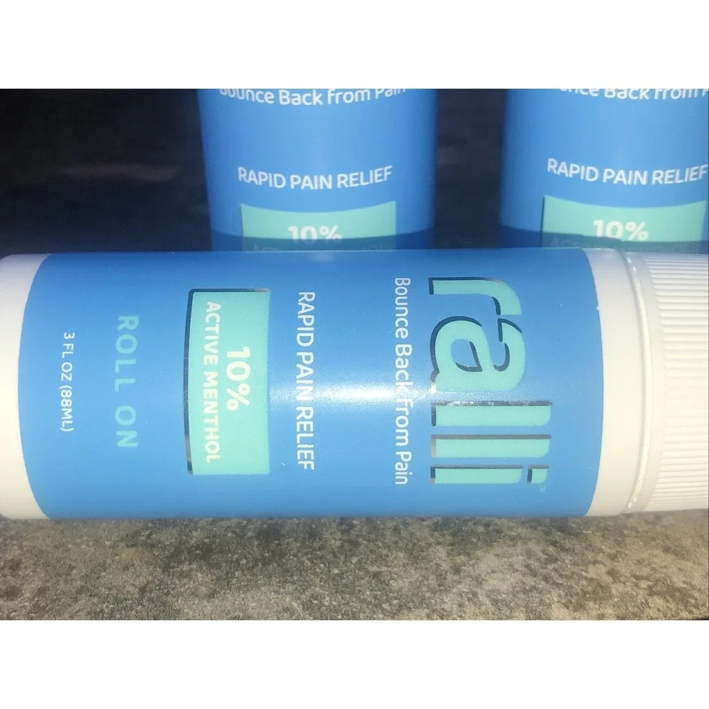 Ralli Menthol Rapid Pain Relief Roll-On Muscle Aches Arthritis 3 Oz Lot Of 3